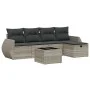 Set de sofás de jardín 6 pzas y cojines ratán sintético gris de , Conjuntos de jardín - Ref: Foro24-3264098, Precio: 395,63 €...