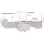 Set de sofás de jardín 6 pzas y cojines ratán sintético gris de , Conjuntos de jardín - Ref: Foro24-3264098, Precio: 381,96 €...