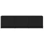 TV stand with LED lights, engineered wood, black, 140x34x40 cm by , TV Furniture - Ref: Foro24-852244, Price: 108,75 €, Disco...