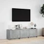 Mueble de TV LED madera ingeniería gris hormigón 140x34x40 cm de , Muebles TV - Ref: Foro24-852246, Precio: 86,89 €, Descuent...
