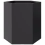 Black steel hexagonal planter 46x40x45 cm by , Pots and planters - Ref: Foro24-851108, Price: 48,05 €, Discount: %