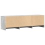 TV-Möbel aus grauem Beton-Ingenieurholz mit LED-Beleuchtung, 140x34x40 cm. von , TV-Möbel - Ref: Foro24-852246, Preis: 88,14 ...