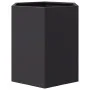 Black steel hexagonal planter 46x40x45 cm by , Pots and planters - Ref: Foro24-851108, Price: 48,05 €, Discount: %
