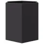 Black steel hexagonal planter 46x40x45 cm by , Pots and planters - Ref: Foro24-851108, Price: 48,05 €, Discount: %