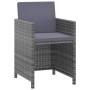 Set comedor para jardín 3 pzas y cojines ratán sintético gris by , Garden sets - Ref: Foro24-3095490, Price: 290,84 €, Discou...