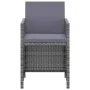 Set comedor para jardín 3 pzas y cojines ratán sintético gris by , Garden sets - Ref: Foro24-3095490, Price: 285,83 €, Discou...