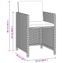 Set comedor para jardín 3 pzas y cojines ratán sintético gris by , Garden sets - Ref: Foro24-3095490, Price: 290,84 €, Discou...
