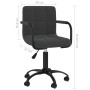 Drehbare Esszimmerstühle, 4 Stück, schwarzer Samt von , Essstühle - Ref: Foro24-3088009, Preis: 288,81 €, Rabatt: %