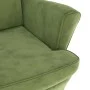 Light green velvet wingback chair and footstool by , Armchairs - Ref: Foro24-3115934, Price: 274,28 €, Discount: %
