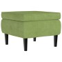 Ohrensessel und Hocker aus hellgrünem Samt. von , Sessel - Ref: Foro24-3115934, Preis: 273,08 €, Rabatt: %