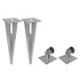 Valla metálica con estacas postes acero galvanizado 15x0,8 m de vidaXL, Paneles de vallas - Ref: Foro24-141502, Precio: 171,4...