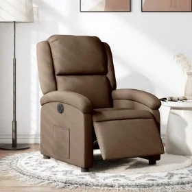 Electric brown fabric recliner by , Armchairs - Ref: Foro24-3204144, Price: 250,75 €, Discount: %