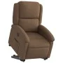 Sillón eléctrico reclinable elevable de tela marrón de , Sillones - Ref: Foro24-3204192, Precio: 332,92 €, Descuento: %