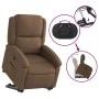 Sillón eléctrico reclinable elevable de tela marrón de , Sillones - Ref: Foro24-3204192, Precio: 332,92 €, Descuento: %