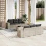 Garden sofa set 7 pieces with light gray PE rattan cushions by , Modular outdoor sofas - Ref: Foro24-3222311, Price: 519,97 €...