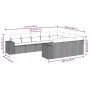 Set of 10-piece garden sofas with light gray synthetic rattan cushions by , Garden sets - Ref: Foro24-3223091, Price: 703,82 ...