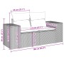 Gartensofa-Set, 10-teilig, mit Kissen, aus hellem grauen Kunststoff-Rattan. von , Gartensets - Ref: Foro24-3223091, Preis: 71...
