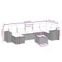 Garden sofa set 8 pieces and gray synthetic rattan cushions by , Garden sets - Ref: Foro24-3264448, Price: 547,67 €, Discount: %
