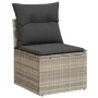 3-piece garden sofa set with gray synthetic rattan cushions by , Modular outdoor sofas - Ref: Foro24-3222261, Price: 234,68 €...
