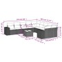 Garden sofa set 11 pieces and gray synthetic rattan cushions by , Garden sets - Ref: Foro24-3223121, Price: 771,17 €, Discoun...