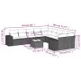 Garden sofa set 11 pieces and gray synthetic rattan cushions by , Garden sets - Ref: Foro24-3223121, Price: 757,11 €, Discoun...