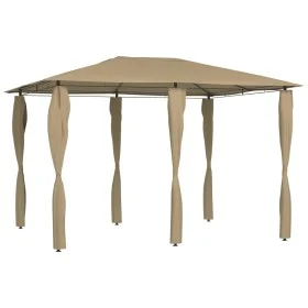 Gazebo with taupe pole covers 3x4x2.6 m 160 g/m² by vidaXL, Tents and gazebos - Ref: Foro24-313612, Price: 182,15 €, Discount: %
