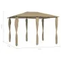 Gazebo with taupe pole covers 3x4x2.6 m 160 g/m² by vidaXL, Tents and gazebos - Ref: Foro24-313612, Price: 182,15 €, Discount: %