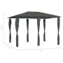 Gazebo with anthracite pole covers 3x4x2.6 m 160 g/m² by vidaXL, Tents and gazebos - Ref: Foro24-313613, Price: 160,03 €, Dis...