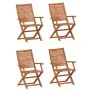 Faltbare Gartenstühle, 4 Stück, Akazienholz, 57x66x95 cm. von , Gartenstühle - Ref: Foro24-3214474, Preis: 269,53 €, Rabatt: %