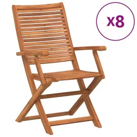 Verstellbare Gartenstühle, 8 Stück Massivholz aus Akazie von , Gartenstühle - Ref: Foro24-3214476, Preis: 586,16 €, Rabatt: %