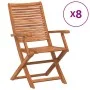 Verstellbare Gartenstühle, 8 Stück Massivholz aus Akazie von , Gartenstühle - Ref: Foro24-3214476, Preis: 586,16 €, Rabatt: %