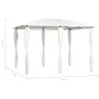 Pavillon mit cremefarbenen Stangenabdeckungen, 3 x 4 x 2,6 m, 160 g/m² von vidaXL, Zelte und Pavillons - Ref: Foro24-313611, ...