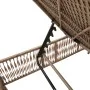 Liegestuhl mit beigem Kunststoff-Rattankissen von , Liegen - Ref: Foro24-4002741, Preis: 144,47 €, Rabatt: %