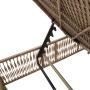 Lounger with beige synthetic rattan cushion by , Loungers - Ref: Foro24-4002741, Price: 147,15 €, Discount: %