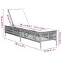 Liegestuhl mit beigem Kunststoff-Rattankissen von , Liegen - Ref: Foro24-4002741, Preis: 144,47 €, Rabatt: %