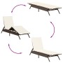 Liegestühle mit Kissen, 2 Stück, aus braunem Kunst-Rattan. von , Liegen - Ref: Foro24-3261579, Preis: 285,34 €, Rabatt: %