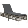 Sun loungers with cushions 2 units synthetic gray rattan by , Loungers - Ref: Foro24-3261598, Price: 283,42 €, Discount: %