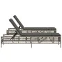 Sun loungers with cushions 2 units synthetic gray rattan by , Loungers - Ref: Foro24-3261598, Price: 278,20 €, Discount: %