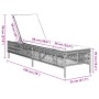 Sun loungers with cushions 2 units synthetic gray rattan by , Loungers - Ref: Foro24-3261598, Price: 283,42 €, Discount: %