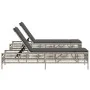 Tumbonas con cojines 2 unidades ratán sintético gris claro de , Tumbonas - Ref: Foro24-3261601, Precio: 278,20 €, Descuento: %