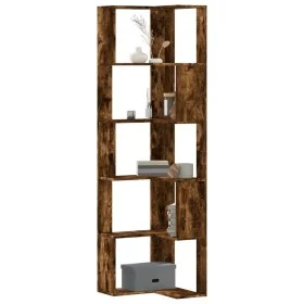 Eckregal 5 Ebenen Eichenholz Rauch 50x50x179 cm von , Bücherregale und Regale - Ref: Foro24-852586, Preis: 81,05 €, Rabatt: %