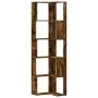 Estantería esquina 5 niveles madera roble ahumado 50x50x179 cm de , Librerías y estanterías - Ref: Foro24-852586, Precio: 81,...