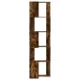 Estantería esquina 5 niveles madera roble ahumado 50x50x179 cm de , Librerías y estanterías - Ref: Foro24-852586, Precio: 81,...