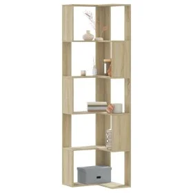 Corner shelf 5 levels oak Sonoma wood 50x50x179cm by , Bookcases and shelves - Ref: Foro24-852584, Price: 81,31 €, Discount: %