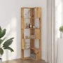 Corner shelf 5 levels oak wood artisan 50x50x179 cm by , Bookcases and shelves - Ref: Foro24-852590, Price: 81,65 €, Discount: %