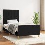Estructura de cama sin colchón tela negro 90x190 cm en Camas y somieres | Comprar online en Foro24