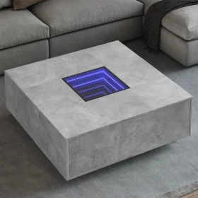 Coffee table with Infinity LED concrete gray 100x100x40 cm by , Coffee table - Ref: Foro24-3284045, Price: 208,36 €, Discount: %