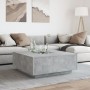 Coffee table with Infinity LED concrete gray 100x100x40 cm by , Coffee table - Ref: Foro24-3284045, Price: 216,02 €, Discount: %