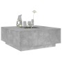 Coffee table with Infinity LED concrete gray 100x100x40 cm by , Coffee table - Ref: Foro24-3284045, Price: 216,02 €, Discount: %