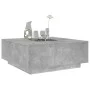 Coffee table with Infinity LED concrete gray 100x100x40 cm by , Coffee table - Ref: Foro24-3284045, Price: 208,36 €, Discount: %